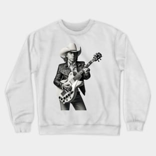 Dwight Yoakam Playing Guitar Crewneck Sweatshirt